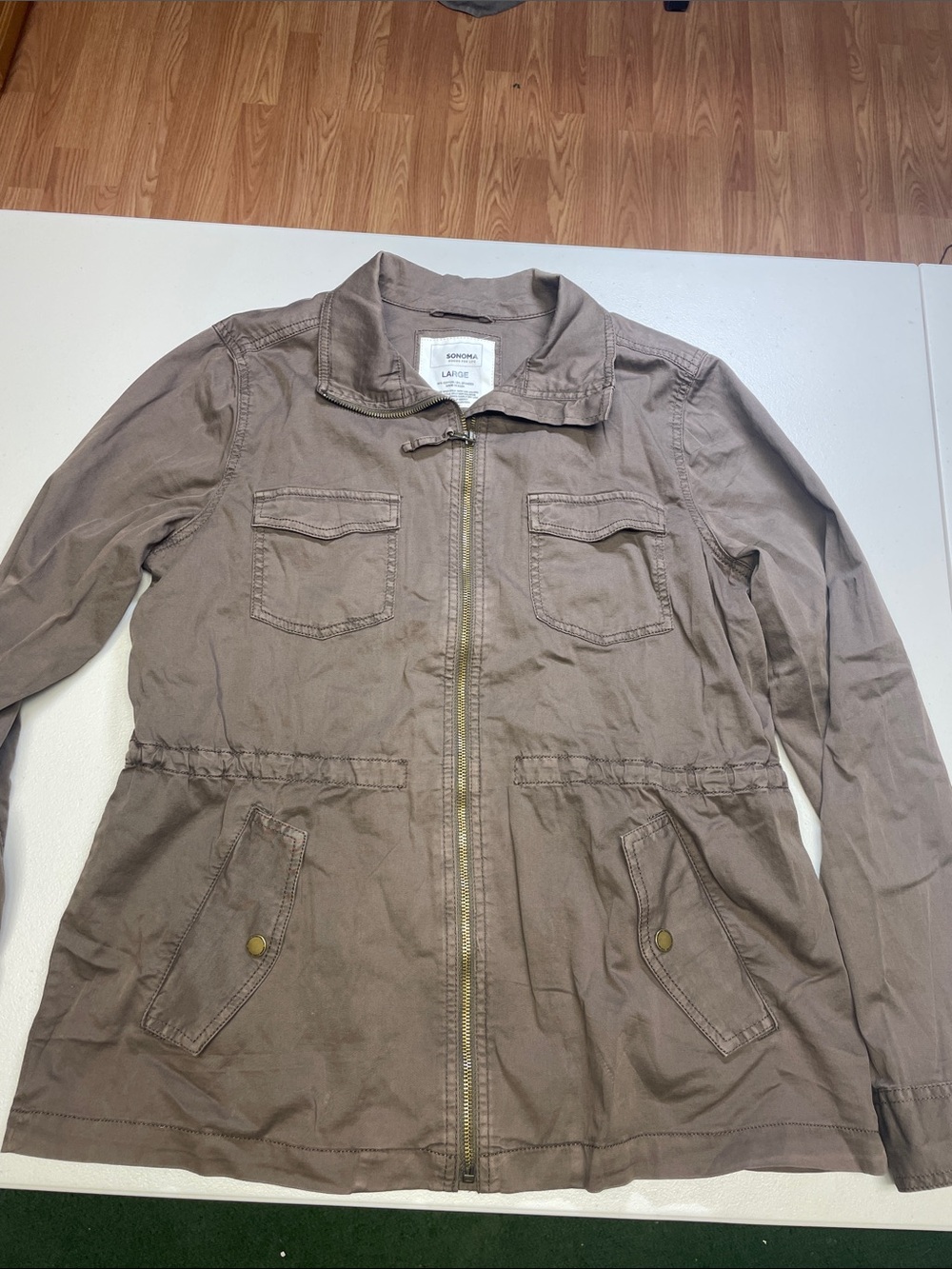Sonoma Utility Jacket in Taupe Brown